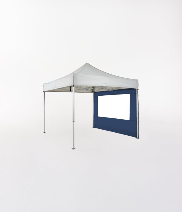 Ecotent Pavillon weiss E3 3x3m Seitenwand mit Fenster (Oxford 250)